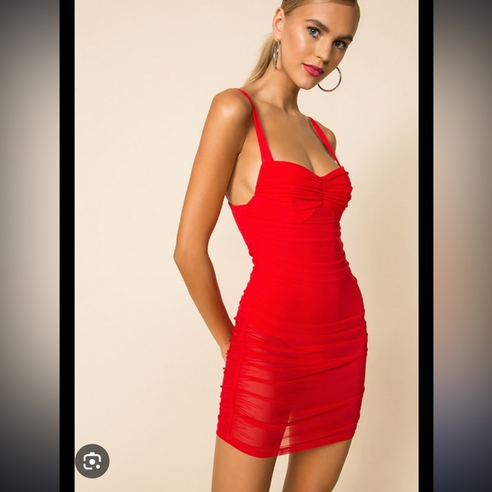 Superdown Darlene Mesh Mini Dress